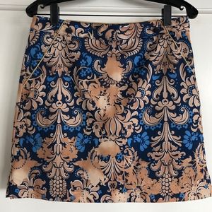 EP Pro Womens Blue Tan Golf Skort Sz 4